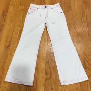 White design jeans